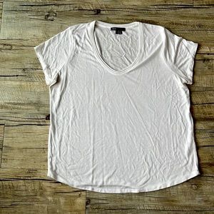 Vince Rayon/Poly Scoop Neck Shirt, Size L.